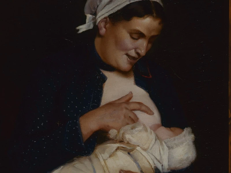 1855-Louis Muraton - Il primo nato - Museo d'arte e di storia di Saint-Brieuc